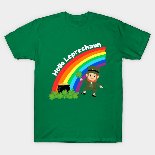 Hello Leprechaun St Patrick's Day T-Shirt by LonelyChimp